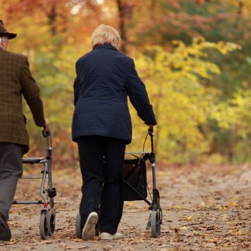 rollators rollator walkers top 5 old people walking outdoors with rollator walkers